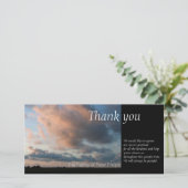 日没の平和な空1の悔やみや弔慰でありがとう サンキューカード (スタンド正面)