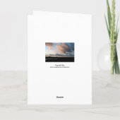 日没の平和な空2の葬儀の哀悼の言葉カード サンキューカード (裏面)