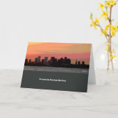 日没の平和--空白のなカード カード (黄色い花)