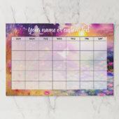 日没の庭空白の月カレンダー ペーパーパッド (正面)