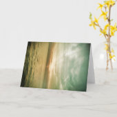 日没の挨拶状 カード (黄色い花)