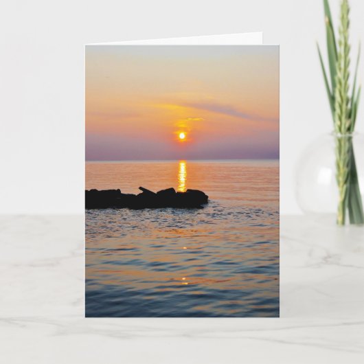 日没の挨拶状 カード (正面)