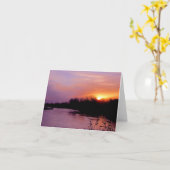 日没の挨拶状#65 065 カード (黄色い花)
