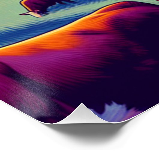 日没の掘削装置とハーフォード牛 ポスター (コーナー)