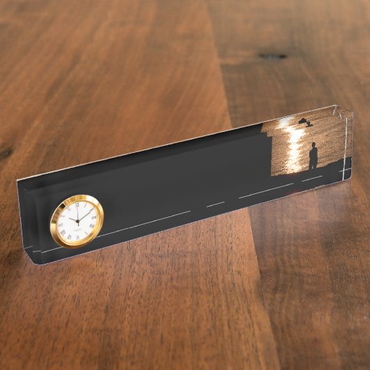 日没の採取 デスクネームプレート (側面)