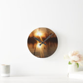 日没の採取 ラウンド壁時計 (ホーム)