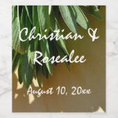 日没の時に生で切ったセージ ワインラベル (シングルラベル)