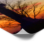 日没の時の聖十字架 ポスター (角)