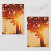 日没の木 名刺 (正面/裏面)