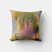 日没の未来の柳の木 クッション (正面)
