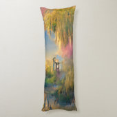 日没の未来の柳の木 ボディピロー (裏面 (縦))