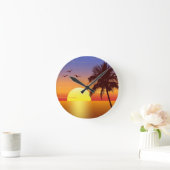 日没の柱時計 ラウンド壁時計 (ホーム)