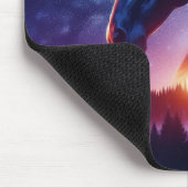 日没の森の中の馬のシルエット|過去記事 マウスパッド (コーナー)