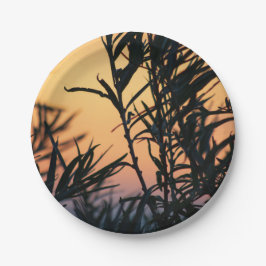 日没の植物 ペーパープレート
