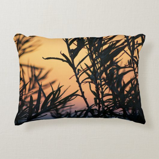 日没の植生 アクセントクッション (正面)