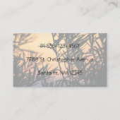 日没の植生 名刺 (裏面)