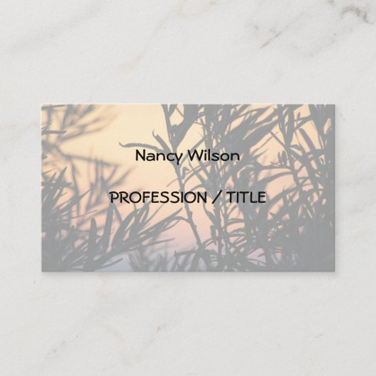 日没の植生 名刺 (正面)