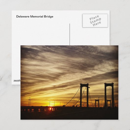 日没の橋 ポストカード (正面/裏面)