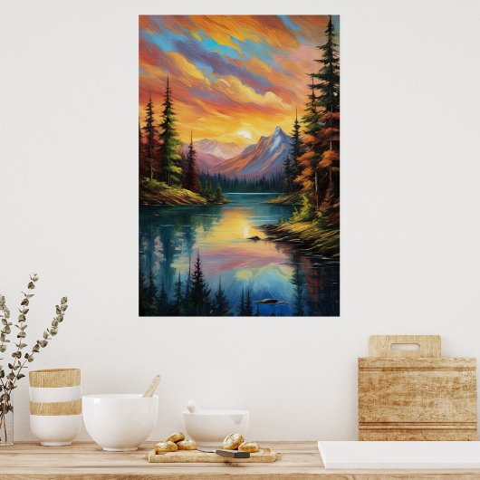 日没の毛布 ポスター (キッチン)