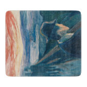 日没の気分と絶望（Edvard Munch著） カッティングボード (正面)