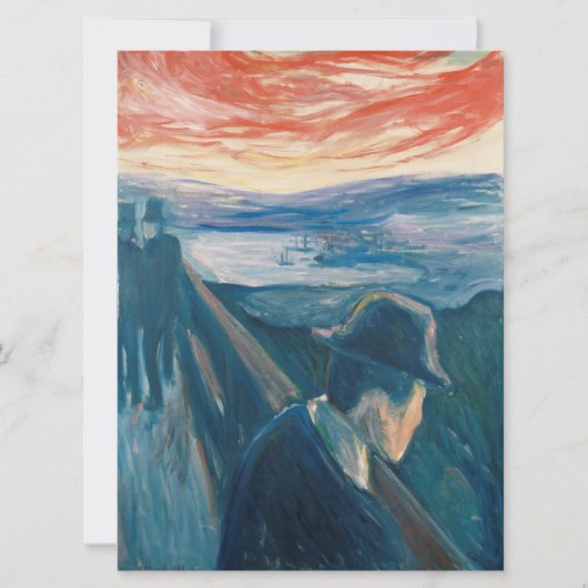 日没の気分と絶望（Edvard Munch著） カード (正面)