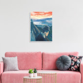 日没の気分と絶望（Edvard Munch著） キャンバスプリント (インサイチュ (リビング))