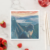 日没の気分と絶望（Edvard Munch著） スタンダードランチョンナプキン (インサイチュ)