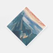 日没の気分と絶望（Edvard Munch著） スタンダードランチョンナプキン (角)