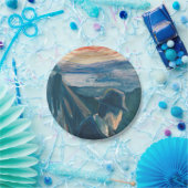 日没の気分と絶望（Edvard Munch著） ペーパープレート (パーティー)