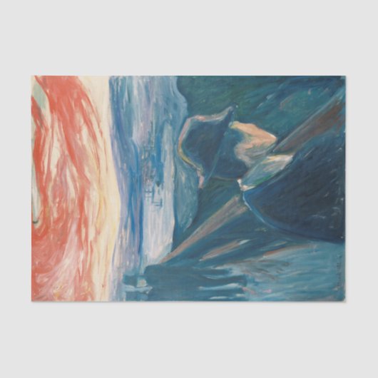 日没の気分と絶望（Edvard Munch著） 薄葉紙 (正面)