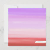 日没の水のカラーコレクション |結婚式招待状 招待状 (裏面)