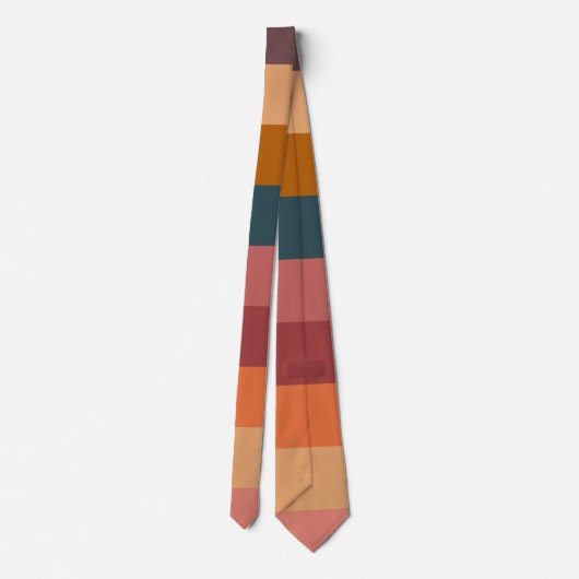 日没の水色のストライプ ネクタイ (裏面)