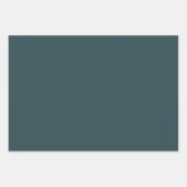 日没の水色のストライプ ラッピングペーパーシート (正面2)