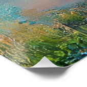 日没の池のそばの柳と藤 ポスター (コーナー)