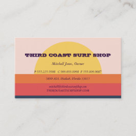 日没の波の店のプロフェッショナルビジネス 名刺