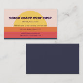 日没の波の店のプロフェッショナルビジネス 名刺 (正面/裏面)