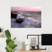 日没の波 ポスター (ホームオフィス)