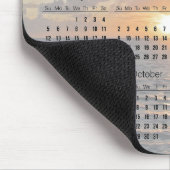 日没の海デザイン2024カレンダー マウスパッド (コーナー)