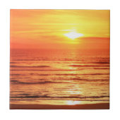 日没の海 タイル (正面)