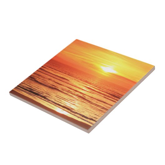 日没の海 タイル (側面)