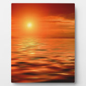 日没の海 フォトプラーク (正面)