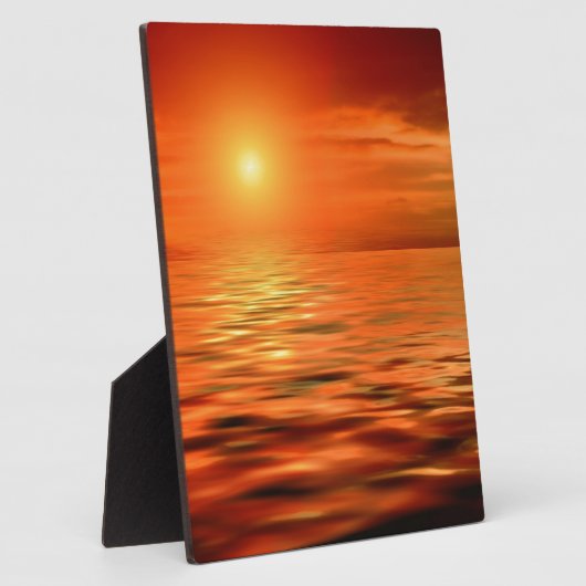 日没の海 フォトプラーク (側面)