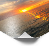 日没の海 フォトプリント            (角)