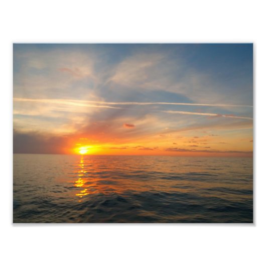 日没の海 フォトプリント            (正面)