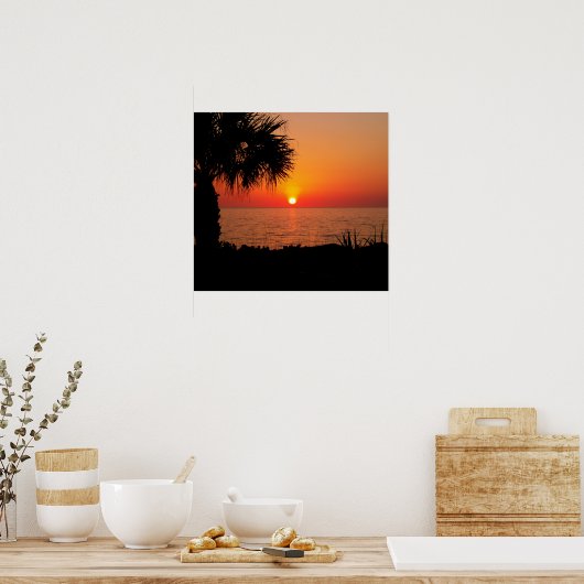 日没の海 ポスター (キッチン)