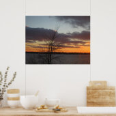 日没の湖のポスター ポスター (キッチン)