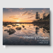 日没の湖の葬式の思い出 ゲストブック (正面)