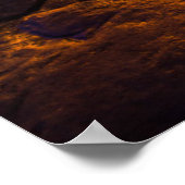 日没の満潮のプール，ハワイ ポスター (角)