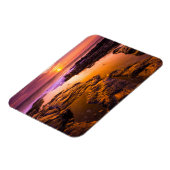 日没の満潮のプール，ハワイ マグネット (左側)