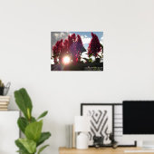 日没の炎の花* ポスター (ホームオフィス)